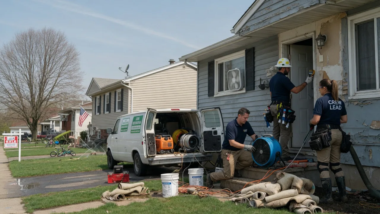 Flood Cleanup in Bluff Springs, IL near me